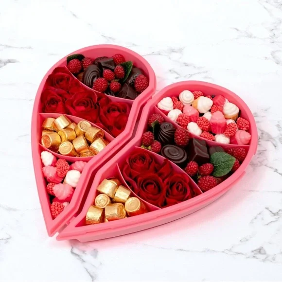Cook with Color Valentine Best Friend Heart-Shaped Red Snack Box - Picture 5 of 7
